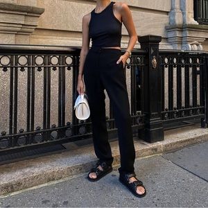 Tony Bianco Hiranni Black Sheep Nappa 3.5cm Sandals 
Black Sheep Nappa / 39